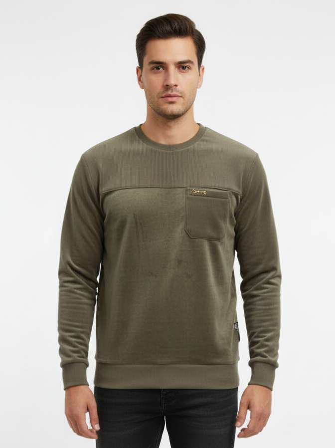 Imported corduroy sweatshirt