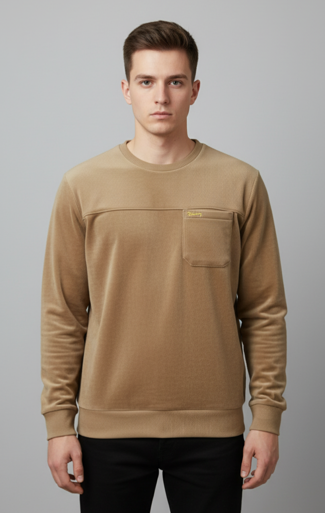 Imported corduroy sweatshirt
